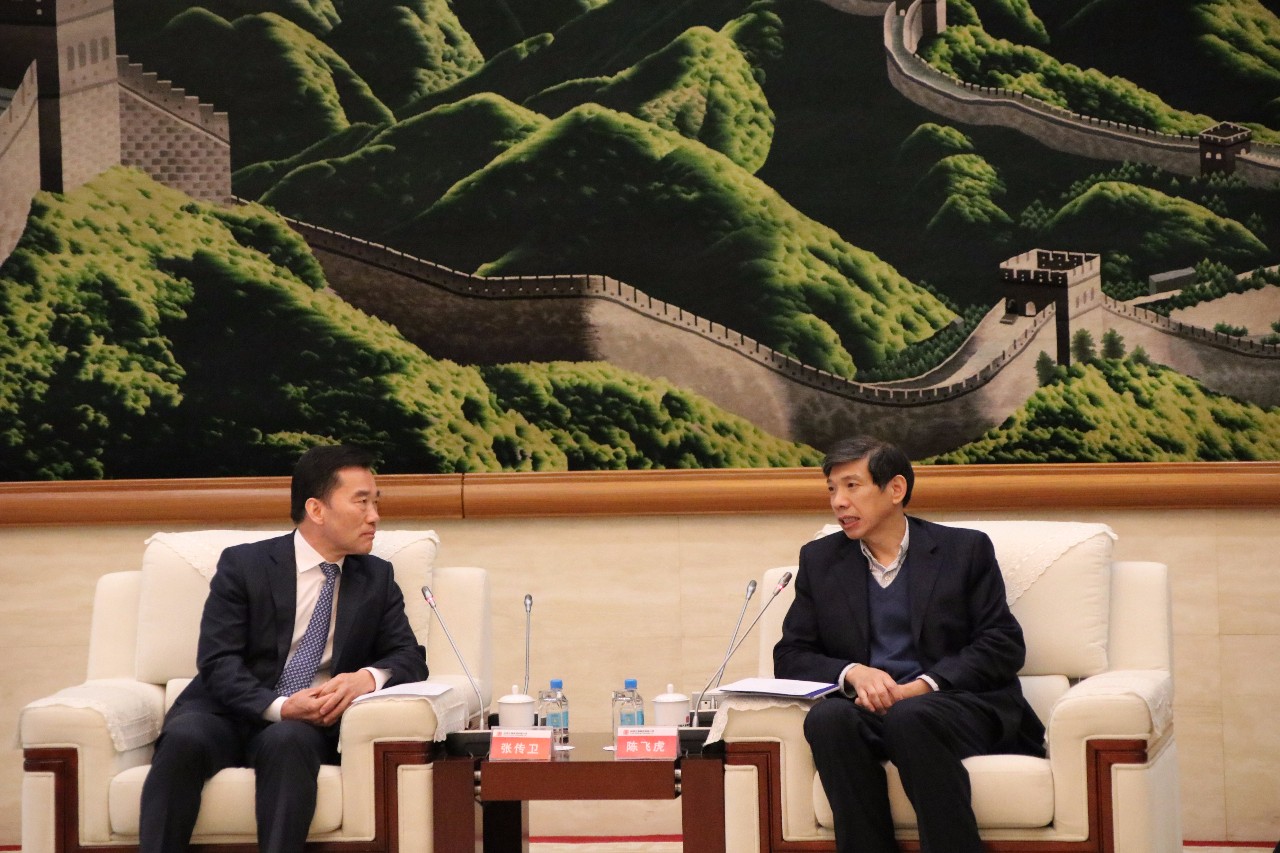 Ezpay钱包智能董事长张传卫与中国大唐集团董事长陈飞虎在京会谈1.jpg